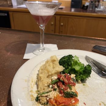 Kutztown Tavern - French Martini, and what is left of my Grilled Chicken Mediterranean w/Garlic Mashed!! - Burgers Near Me - Kutztown, Pennsylvania Kutztown Tavern - French Martini, and what is left of my Grilled Chicken Mediterranean w/Garlic Mashed!! - Burgers Near Me - Kutztown, Pennsylvania