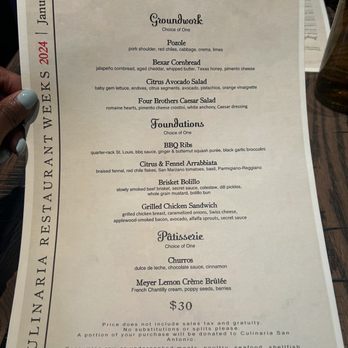 Four Brothers - Restaurant week menu - Southern Near Me - San Antonio, Texas Four Brothers - Restaurant week menu - Southern Near Me - San Antonio, Texas