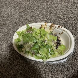 A Barbacoa bowl with double protein and extra rice Build Your Own Burrito Bowl A Barbacoa bowl with double protein and extra rice Build Your Own Burrito Bowl