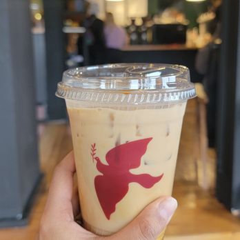 Kitab Cafe and Bookstore - Iced Caramel Macchiato - Bookstores Near Me - Hamtramck, Michigan