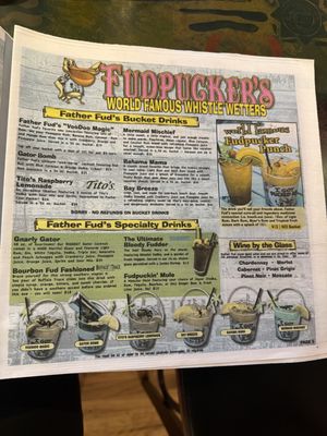 Menu photo 4 Fudpucker's Destin, FL
