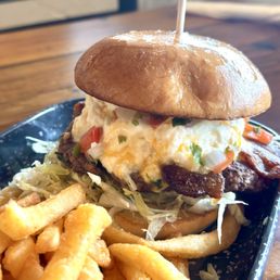 El Papi $15 Our handmade burger patty stacked with lettuce, bacon, whipped feta w/ garlic and truffle oil and pico de gallo.