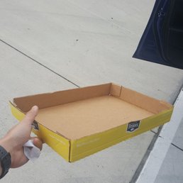 My box I was told to take all my 7 items out of. Cause I'm going to hide something in this "box" right? Thanks for the ring up Evelyn!