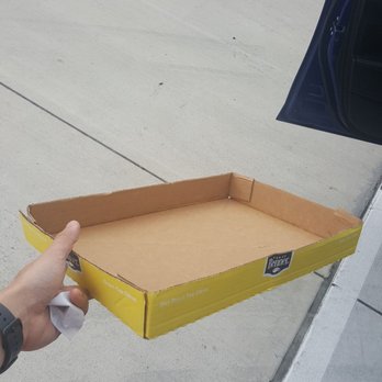 ALDI - My box I was told to take all my 7 items out of. Cause I'm going to hide something in this "box" right? Thanks for the ring up Evelyn! - Grocery Near Me - Meadows Place, Texas