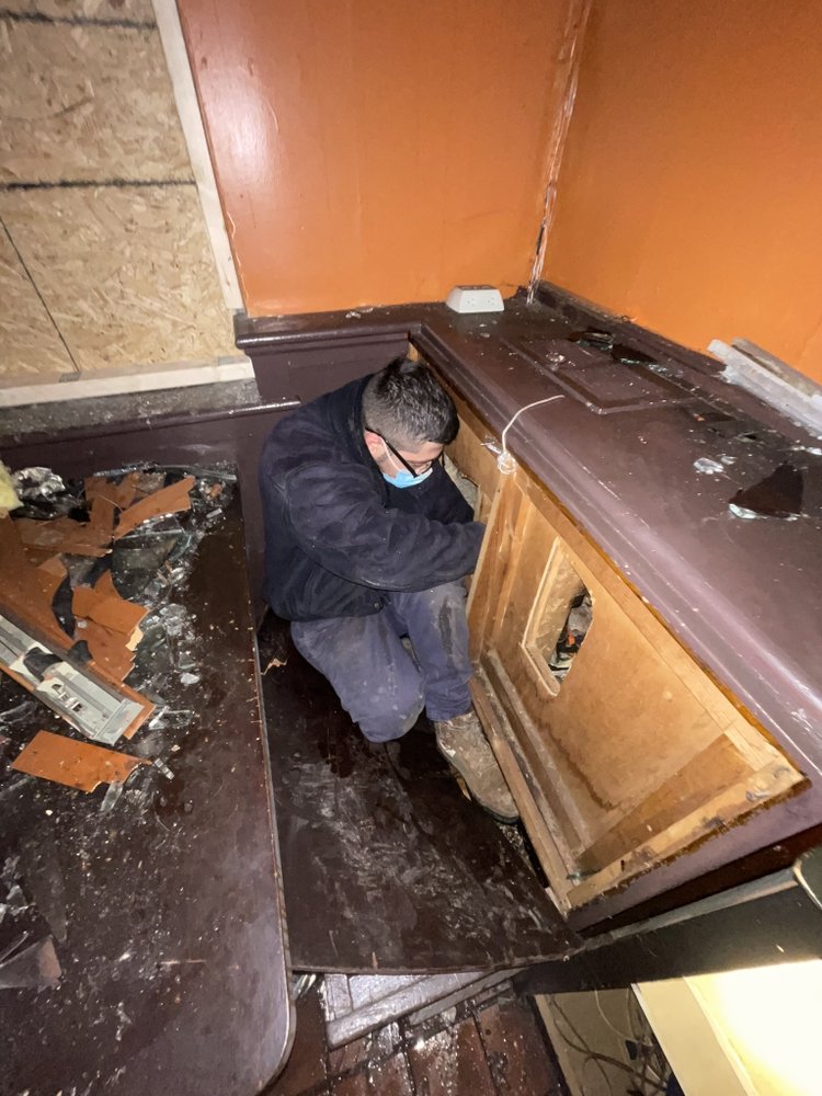 Slide of Down the Line Sewer Drains and Piping