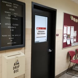 SUNY Erie - North Campus - Admissions is in the S Building aka Student Center.