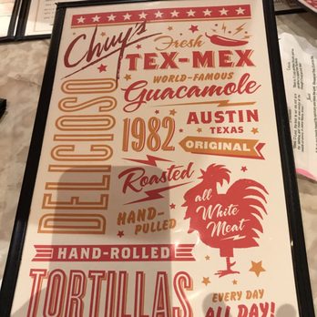 Chuy's - Menu - Tex-Mex Near Me - Orlando, Florida Chuy's - Menu - Tex-Mex Near Me - Orlando, Florida
