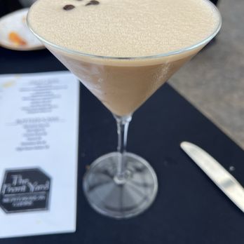 The Front Yard - Nutty espresso martini - Mediterranean Near Me - Ogunquit, Maine