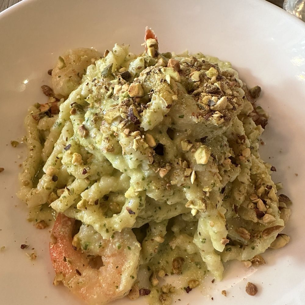 Norma - Busiate con Pesto di Pistacchioe Gamberi - Pizza Near Me - New York, New York