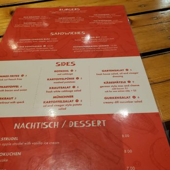 Max Bratwurst und Bier - meny back - German Near Me - Astoria, New York Max Bratwurst und Bier - meny back - German Near Me - Astoria, New York