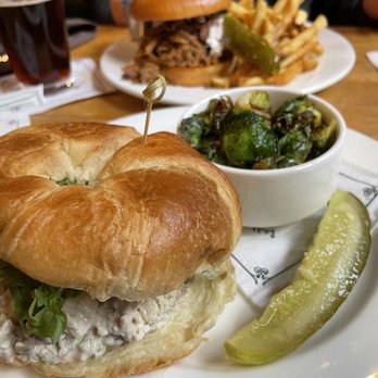 Biltmore Stable Cafe - Chicken Salad Croissant with Brussels - American Near Me - Asheville, North Carolina Biltmore Stable Cafe - Chicken Salad Croissant with Brussels - American Near Me - Asheville, North Carolina