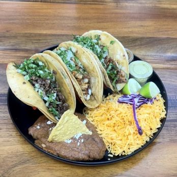Sabor Mexicano - 3 Taco Dinner w Rice and Beans - Tacos Near Me - Morton Grove, Illinois Sabor Mexicano - 3 Taco Dinner w Rice and Beans - Tacos Near Me - Morton Grove, Illinois