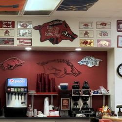 English Muffin Restaurant - Razorbacks decor