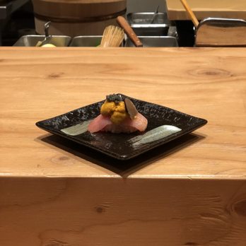 Hidden Fish - Toro+uni+black truffle+sturgeon caviar - Sushi Bars Near Me - San Diego, California Hidden Fish - Toro+uni+black truffle+sturgeon caviar - Sushi Bars Near Me - San Diego, California