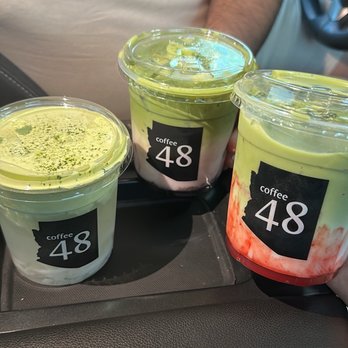 Coffee 48 - Blueberry matcha & strawberry matcha - Coffee & Tea Near Me - Tempe, Arizona