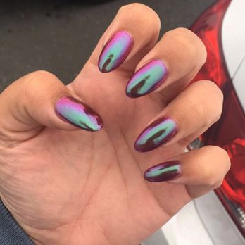 Diamond Nails & Spa - Oil splatter chrome - Nail Technicians Near Me - Fairfield, California Diamond Nails & Spa - Oil splatter chrome - Nail Technicians Near Me - Fairfield, California