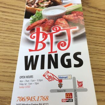 BTJ Wings - the menu for the restaurant - Chicken Wings Near Me - Hephzibah, Georgia BTJ Wings - the menu for the restaurant - Chicken Wings Near Me - Hephzibah, Georgia
