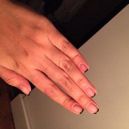 Black French Shellac Mani Black French Shellac Mani