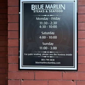 Blue Marlin - Seafood Near Me - Columbia, South Carolina