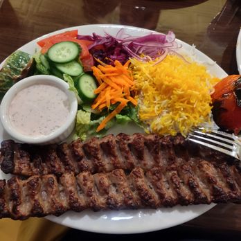 Shiraz Persian Grill - Koobideh Kabob with half rice and half salad! Amazingly delicious! - Persian/Iranian Near Me - Las Vegas, Nevada Shiraz Persian Grill - Koobideh Kabob with half rice and half salad! Amazingly delicious! - Persian/Iranian Near Me - Las Vegas, Nevada