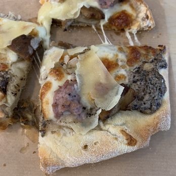 Caffe Vola - Truffle, mushroom, cheese, sausage pizza - Italian Near Me - Basel, BS