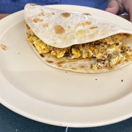 Chorizo and Eggs Taco Flour Tortilla Chorizo and Eggs Taco Flour Tortilla