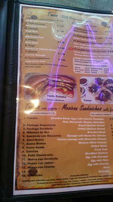 Menu photo 6 El Huarache Veloz Pinellas Park, FL