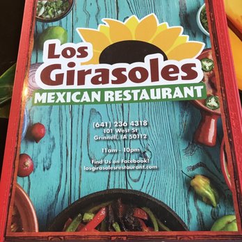 Los Girasoles - Cover of the menu - Mexican Near Me - Grinnell, Iowa Los Girasoles - Cover of the menu - Mexican Near Me - Grinnell, Iowa