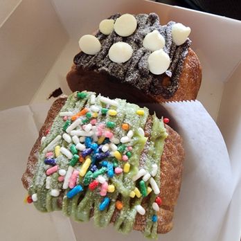 Ones Cafe & Bakery - Mini Pinwheel- shown are matcha and chocolate.  Believe other flavors include vanilla and strawberry. - Coffee & Tea Near Me - Castro Valley, California