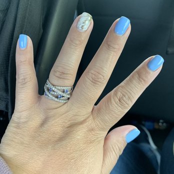 Pamper Nails & Spa - Shellac with marble on my ring fingers - Skin Care Near Me - Vancouver, Washington Pamper Nails & Spa - Shellac with marble on my ring fingers - Skin Care Near Me - Vancouver, Washington