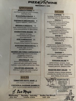 Menu photo 2 Pizza Art Wine Baton Rouge, LA Menu photo 2 Pizza Art Wine Baton Rouge, LA