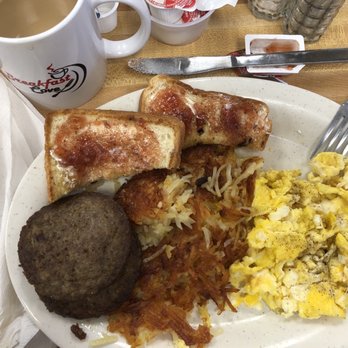 Breakfast Cove - #2 Eggs, sausage, hash browns and toast. - Breakfast & Brunch Near Me - Munford, Tennessee Breakfast Cove - #2 Eggs, sausage, hash browns and toast. - Breakfast & Brunch Near Me - Munford, Tennessee