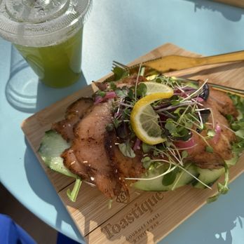 Toastique - Smoked Salmon Toast and The Cure Over Ice - Juice Bars & Smoothies Near Me - Austin, Texas