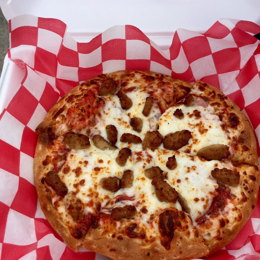 Grand Pizza - Carry out personal w\sausage and Canadian bacon - - Pizza Near Me - Grand Lake, Colorado