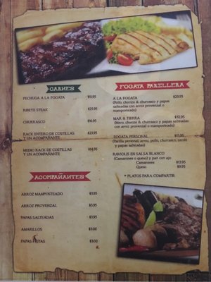 Menu photo 2 Fogata Bar & Grill Lajas, PR Menu photo 2 Fogata Bar & Grill Lajas, PR
