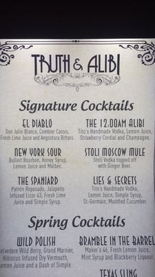 Truth & Alibi by null