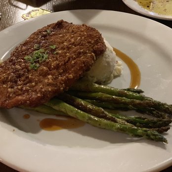 The Wild Olive - Pecan Crusted Pork Dinner Crunchy but still juicy inside pork - Seafood Near Me - Crestview, Florida