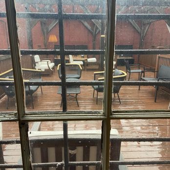 The White Hart Cafe - Patio- it was raining - Coffee & Tea Near Me - Lynchburg, Virginia The White Hart Cafe - Patio- it was raining - Coffee & Tea Near Me - Lynchburg, Virginia