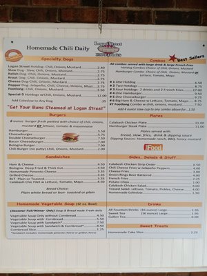 Menu photo 3 Hotdogs Logan Street Gaffney, SC