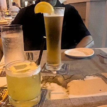 Drift - Drift's drink special that night (ginger & pineapple) and an orange-infused lager (if memory serves correctly- don't hold me too it ) - New American Near Me - Delray Beach, Florida
