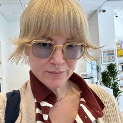 Looksie Optometry - Same glasses with a blue tint. Obsessed with these JACQUES MARIE MAGE frames.