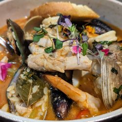Rollatini Restaurant - Mediterranean paella- just delicious soup base!