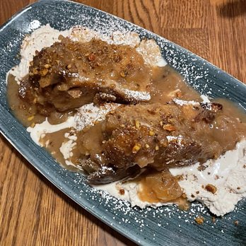 Jude's Old Town - Bread Pudding w/ Caramel Apple Syrup - Cajun/Creole Near Me - Seattle, Washington