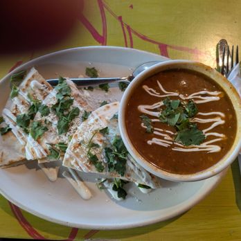 Cactus Restaurants - Alki Beach - Corn Quesadilla with Pablo Special Soup - Tex-Mex Near Me - Seattle, Washington Cactus Restaurants - Alki Beach - Corn Quesadilla with Pablo Special Soup - Tex-Mex Near Me - Seattle, Washington
