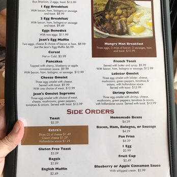 Jean's Restaurant - Simple breakfast menu but, what they do, they do well! - Diners Near Me - Moncton, New Brunswick