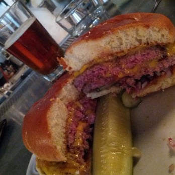 Au Cheval - Double patty burger with cheddar.  Simple construct.  Amazing taste. - Bars Near Me - Chicago, Illinois