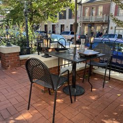 Bella Vino Wine Bar & Tapas - My prime people/puppy watching table
