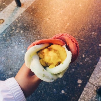 Amorino - Strawberry, lime basil, and mango. - Ice Cream & Frozen Yogurt Near Me - Paris, 75