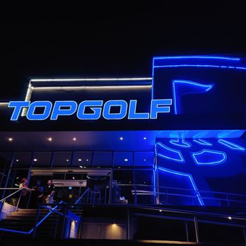 Topgolf - the entrance to the topgolf headquarters - New American Near Me - Edison, New Jersey