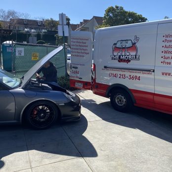 The Mobile Shop - Porsche 911 getting new glasses! - Windshield Installation & Repair Near Me The Mobile Shop - Porsche 911 getting new glasses! - Windshield Installation & Repair Near Me